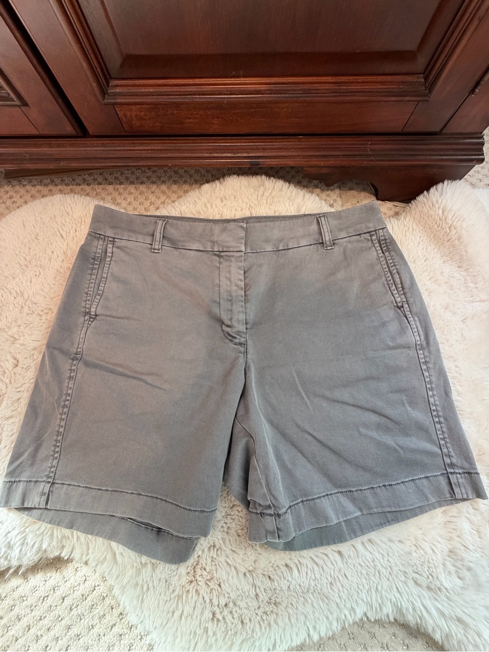 J. Crew Women's Gray Chino Bermuda Shorts
